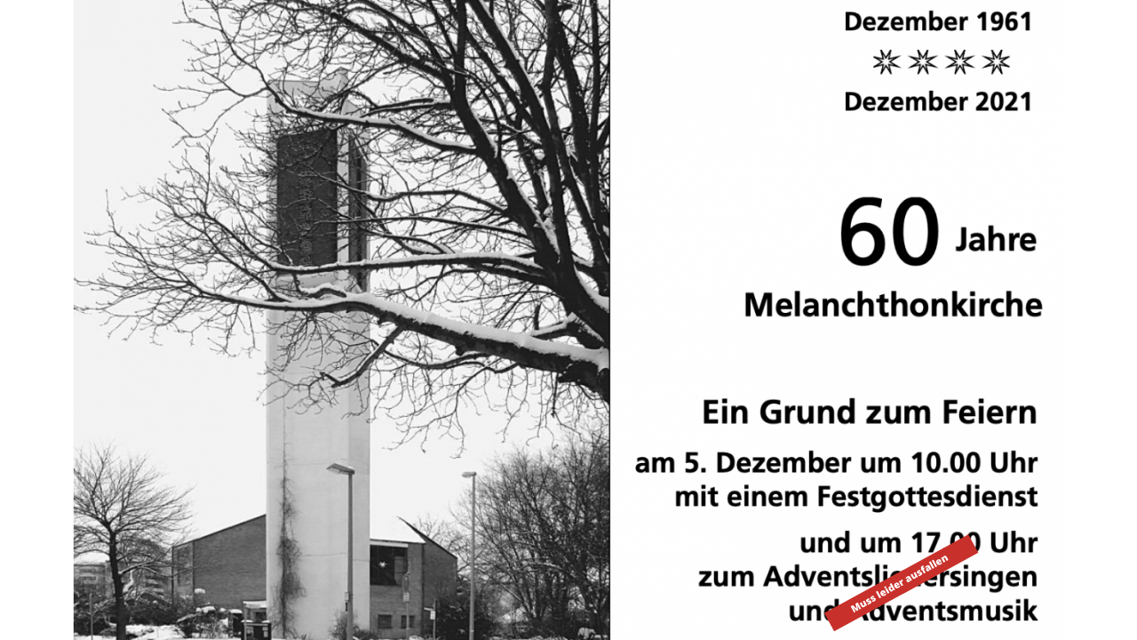 60 Jahre Melanchthonkirche